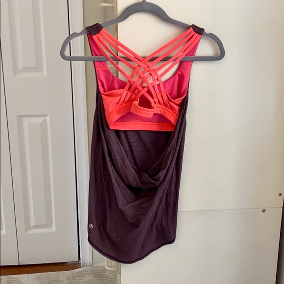 LULULEMON TANK TOP WITH BUILT IN SPORTS BRA - Picture 2 of 2